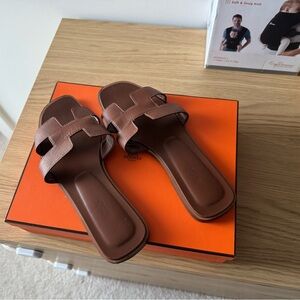 Hermes Brown Sandals